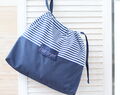 Personalized Hair Dryer Bag, Navy Blue Blow Dryer Holder, Hair Dryer Organizer, Flannel Lining