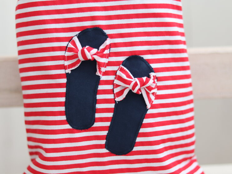 Red Stripes Shoe Bag Travel Suitacase Organizer, Cute Travel Shoe Bag, Original Gift For Her