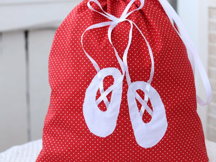 Bolsa De Regalo Para Zapatos De Ballet O Bolsa Con Cordón De Baile Para Niñas.