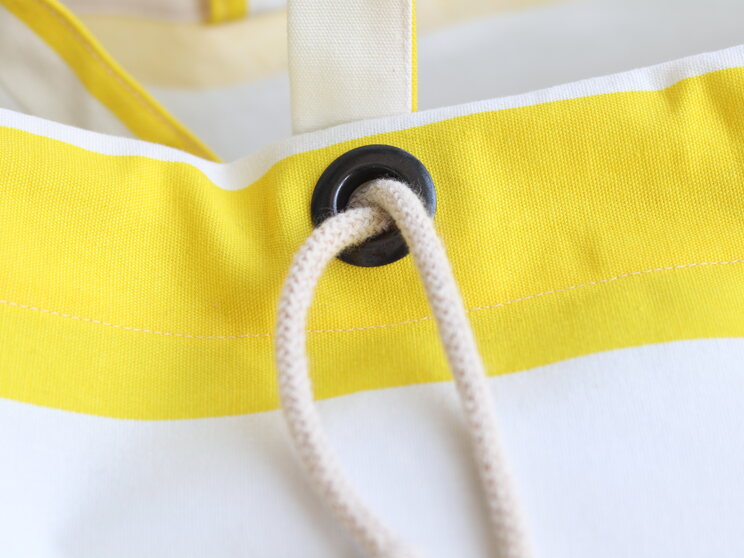 Organisateur De Linge Extra Large Sac à Vêtements Sales Suspendu En Coton Jaune