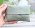 Green Travel Tissue Holder Personalized Elegant Linen 75th Birthday Idea