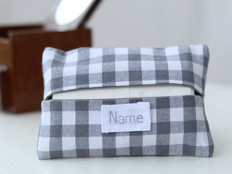 Étui De Poche En Tissu De Voyage Monogrammé Gris élégant, Idée Cadeau Pour 50e Anniversaire Pour Papa