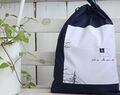 Personalized Navy Blue Lingerie Bag Marine Travel Laundry Bag With Name