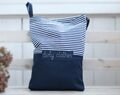 Monogrammed travel Lingerie bag, Laundry travel accessories honeymoon gift for her, drawstring bag for him