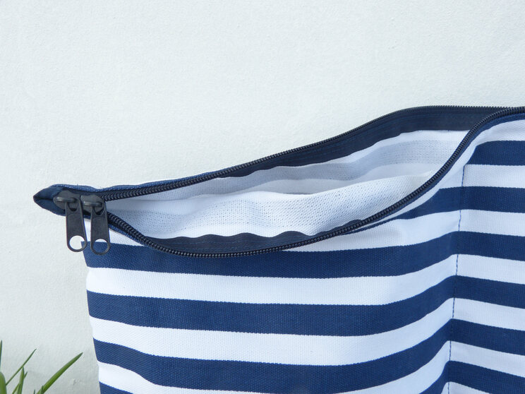 Dirty Clean Navy Blue Clothes Organizer Bag, Travel Accessories, Packing Organizer, Underwear Bag