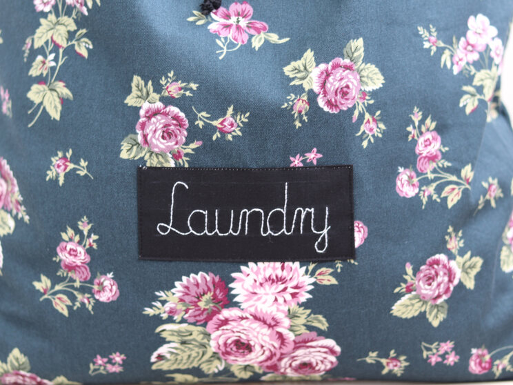 English Style Personalized Laundry Hamper Laundry Bag Made Of Cotton Floral